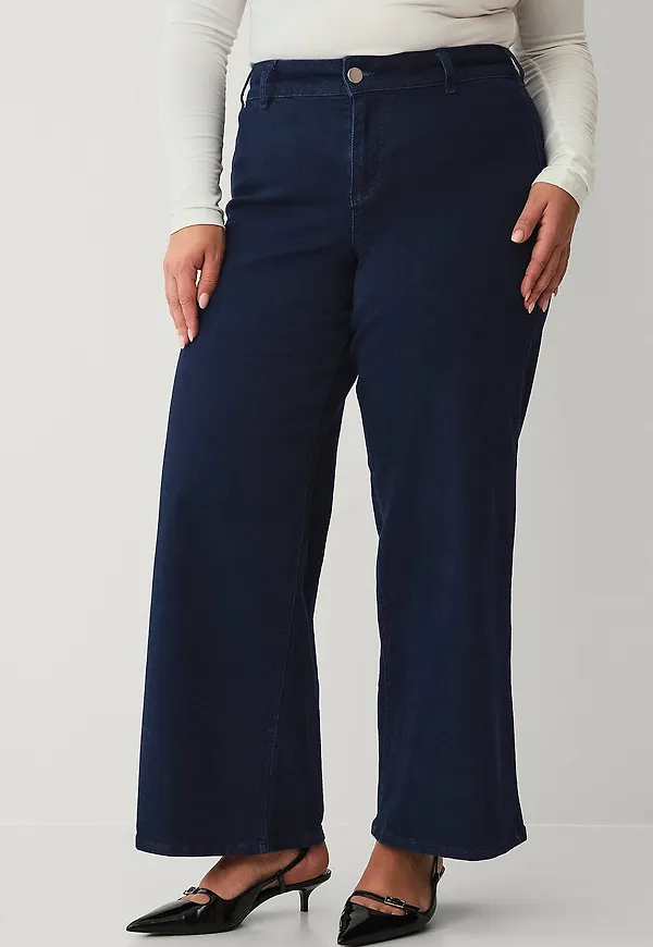 Zizzi - Jeans jSelina Wide Jeans - Blå