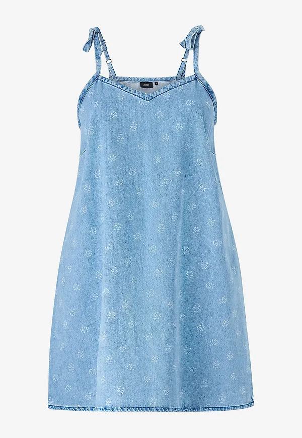 Zizzi - Jeansklänning Jevelyn Abk Dress - Blå