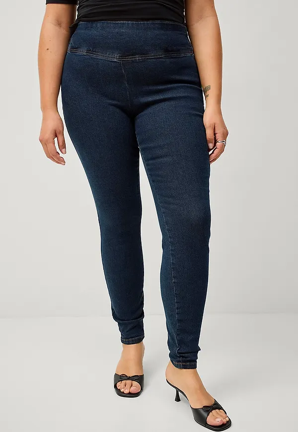 Zizzi - Jeggings jAlma Long Jeggings - Blå