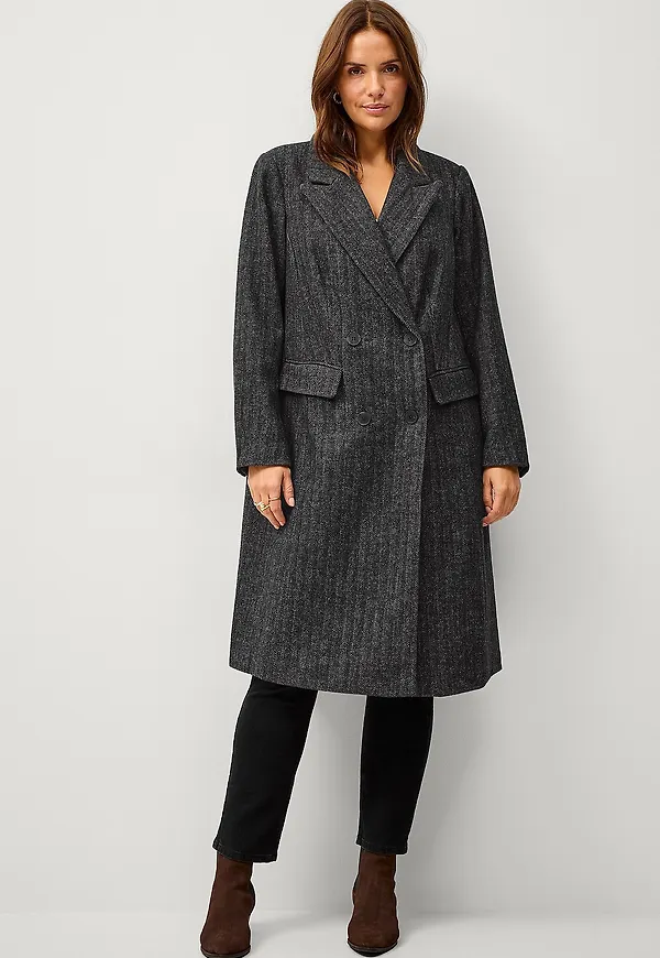 Zizzi - Kappa mCarmen L/S Coat - Grå