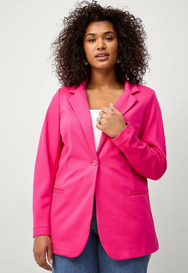 Zizzi - Kavaj jmAddie L/S Blazer - Rosa