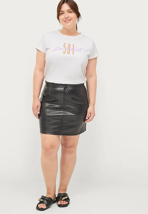 Zizzi - Kjol blDamya Mini Skirt - Svart