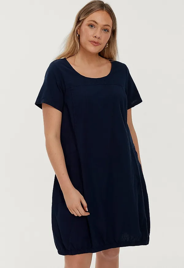 Zizzi - Klänning jEasy S/S Dress - Blå