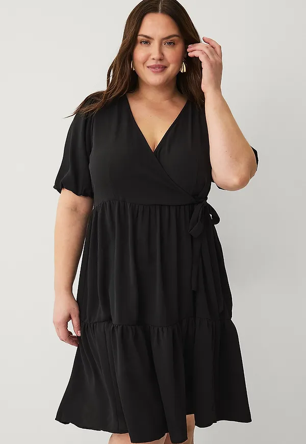 Zizzi - Klänning Vanni, 1/2, Blk - Svart