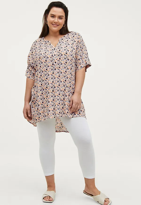 Zizzi - Leggings 3/4 - Vit