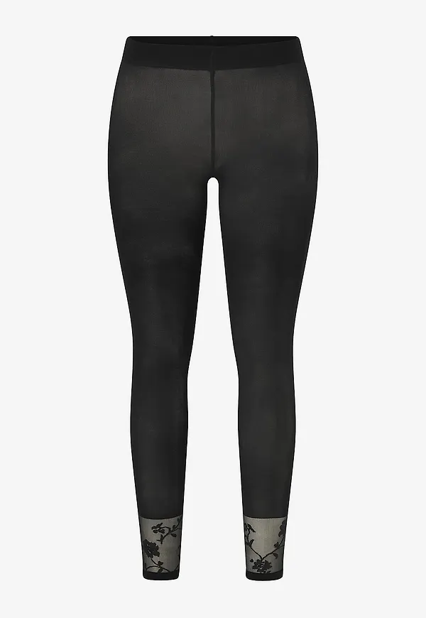 Zizzi - Leggings Border - Svart