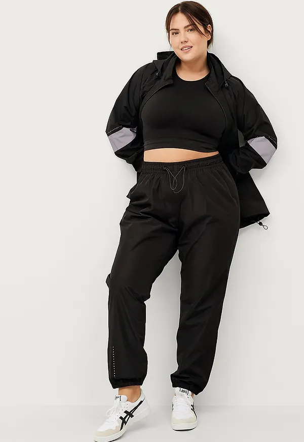Zizzi - Regnbyxor aKlara Reflex Pants - Svart