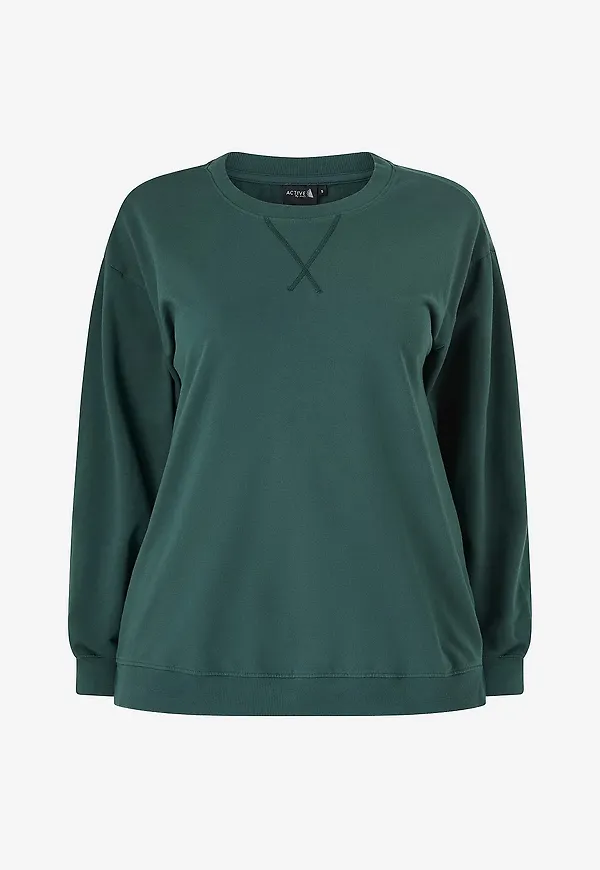 Zizzi - Sweatshirt aPenny - Grön