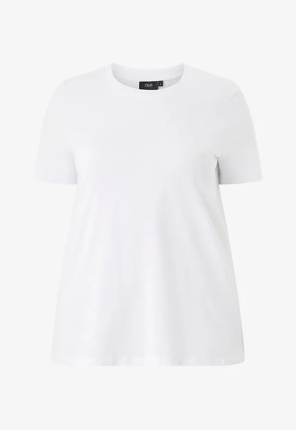 Zizzi - T-shirt vCharlin - Vit