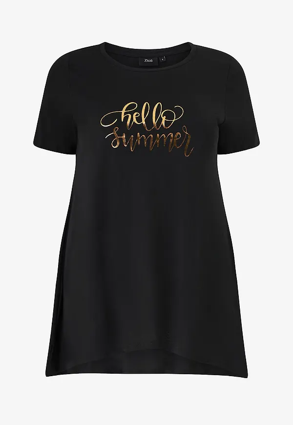 Zizzi - T-shirt vMy S/S - Svart