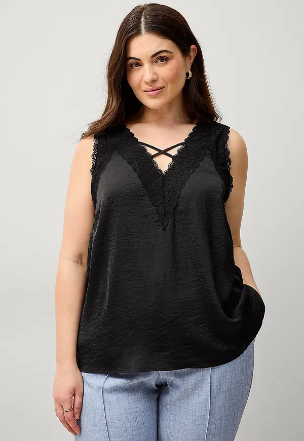 Zizzi - Topp Munjac S/L Top - Svart