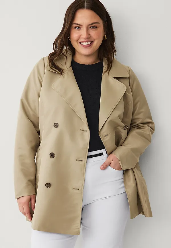 Zizzi - Trenchcoat caSelin L/S Jacket - Beige