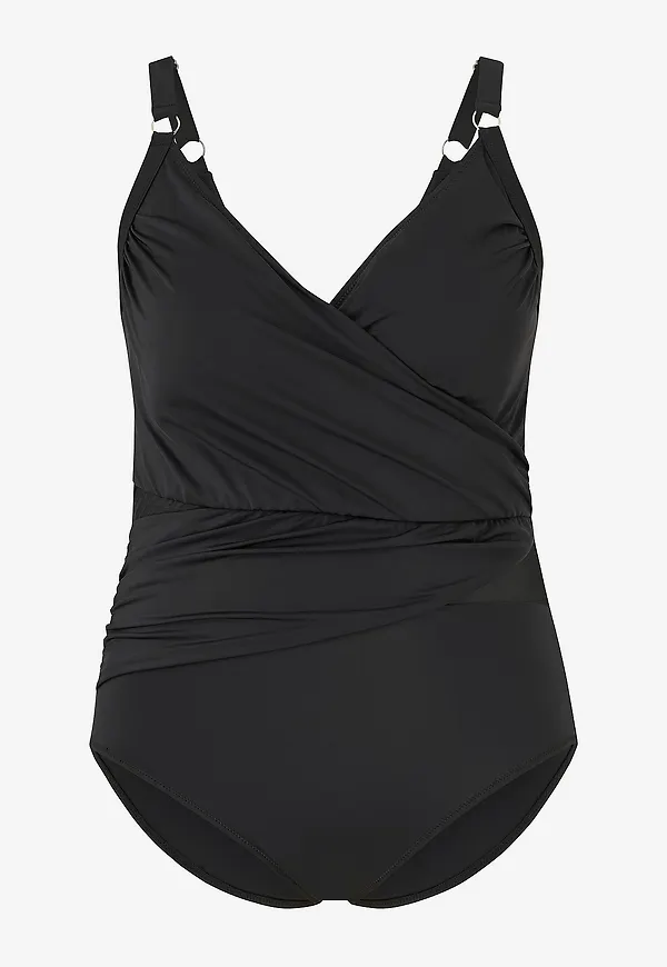 Zizzi - Baddräkt sBasic Sc Swimsuit - Svart
