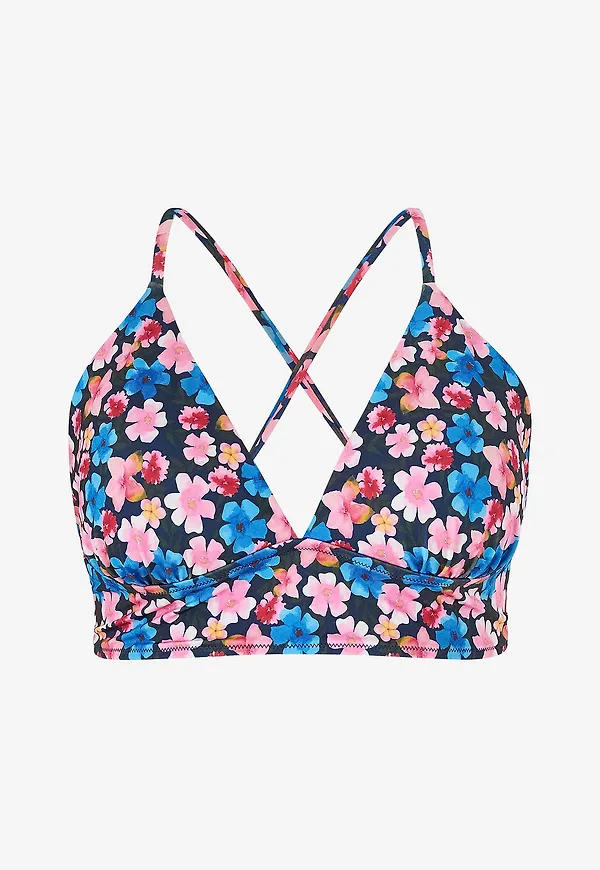 Zizzi - Bikinitopp caAnne String Top Aop - Flerfärgad
