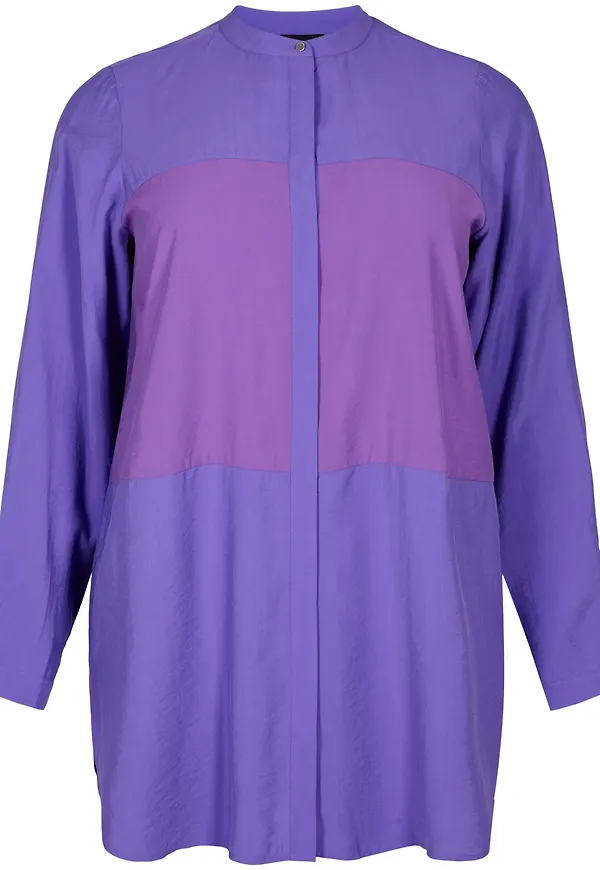 Zizzi Blus 'Xloe' lila / gammalrosa