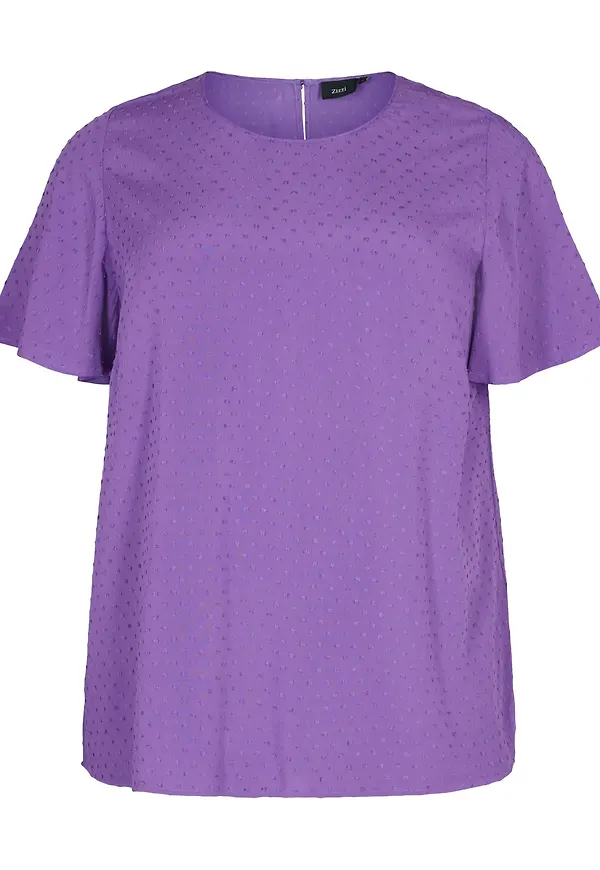Zizzi Blus 'Xuilt' ljuslila