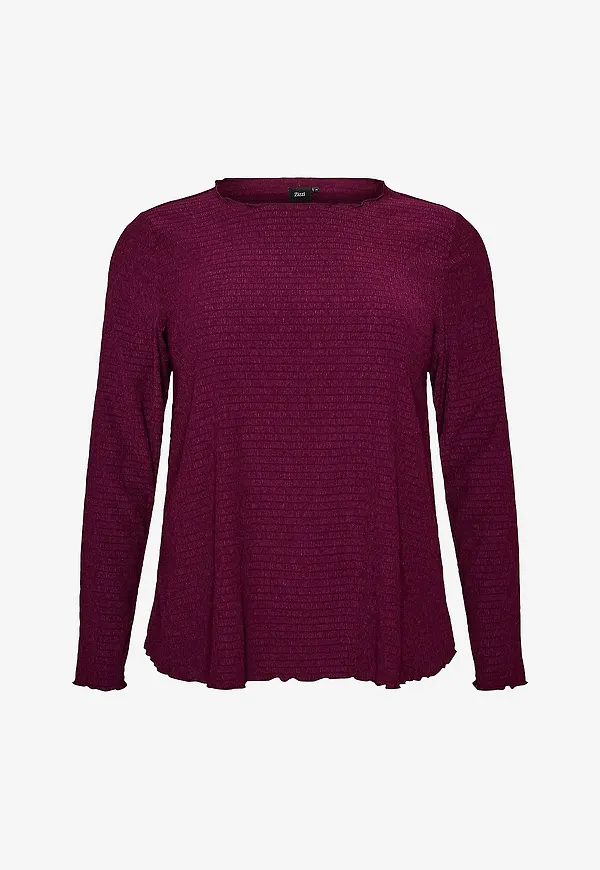 Zizzi - Blus Calaura, L/S, Blouse - Lila