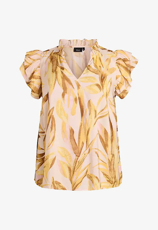 Zizzi - Blus mBranda - Guld