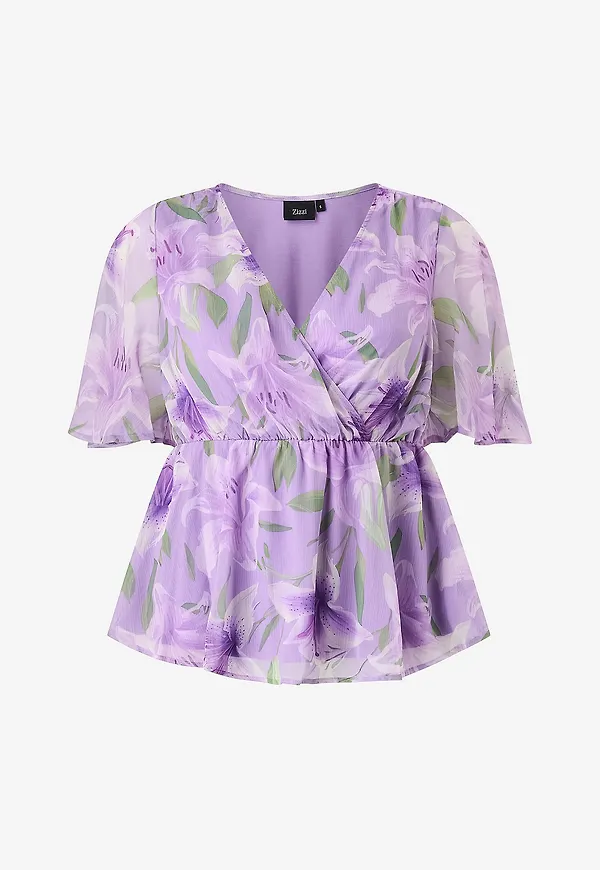Zizzi - Blus mSaina 1/2 Blouse - Rosa