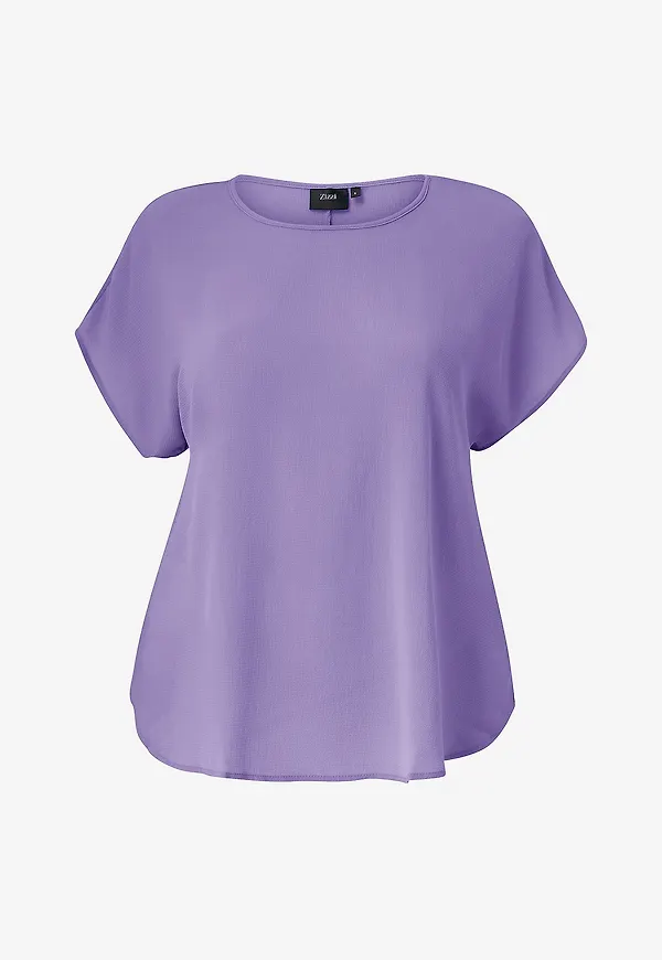 Zizzi - Blus vAnni S/S Top - Lila