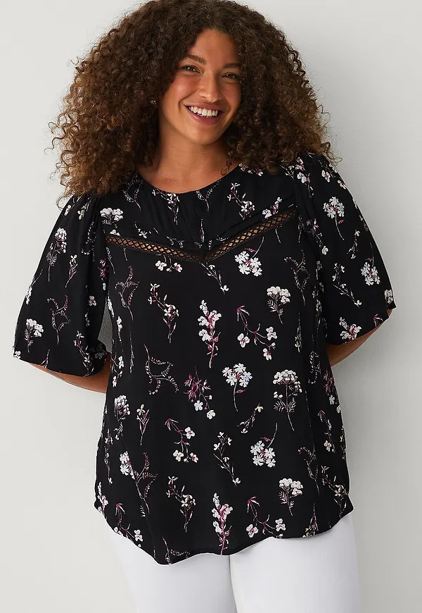 Zizzi - Blus vBella - Svart