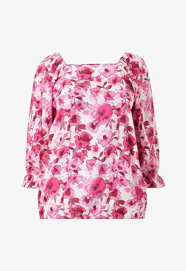 Zizzi - Blus vSol 3/4 - Rosa