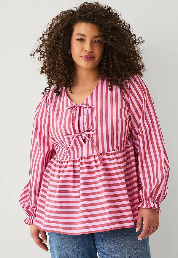 Zizzi - Blus vTasnim L/S Blouse