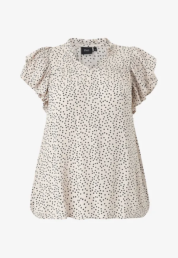 Zizzi - Blus Vwisma - Beige