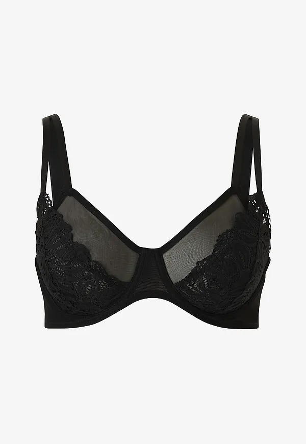 Zizzi - Bygel-bh Lallie Full Cover Bra - Svart