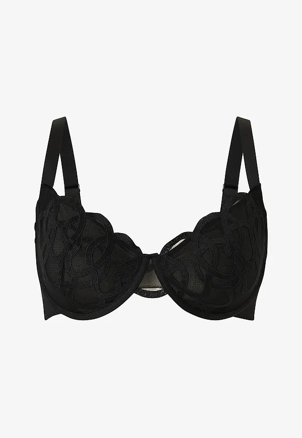 Zizzi - Bygel-bh lBlanka Full Cover Bra - Svart