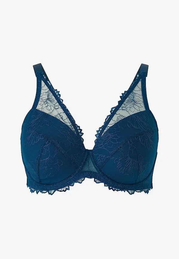 Zizzi - Bygel-bh Lemma Padded Bra - Blå