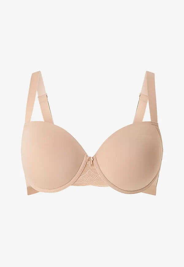 Zizzi - Bygel-bh lFie Cup Bra - Beige