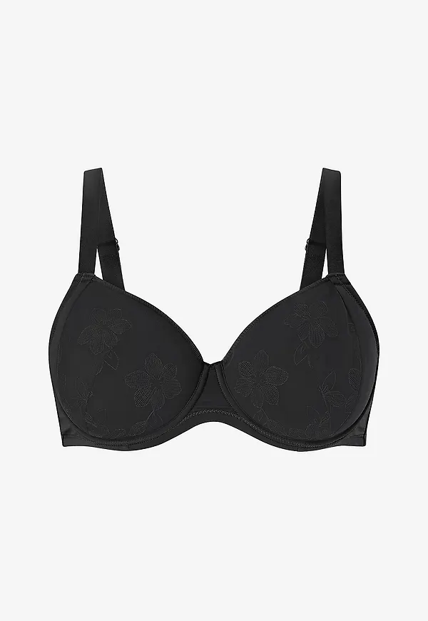 Zizzi - Bygel-bh Linett Padded Bra - Svart