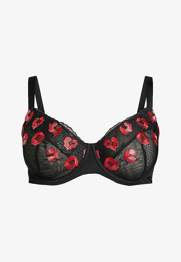 Zizzi - Bygel-bh Lisandra, Padded Bra - Svart