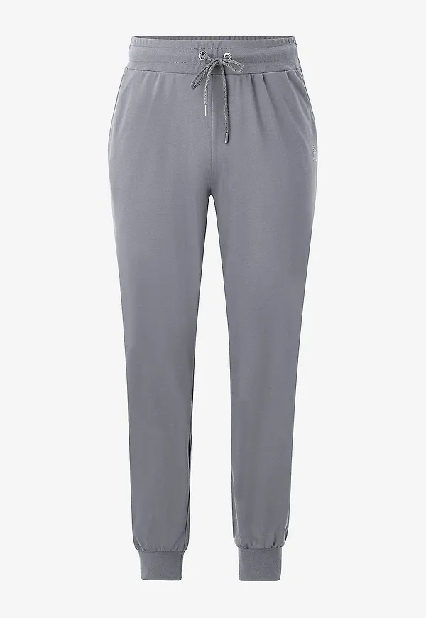Zizzi - Byxor aBasic Loose Pants - Grå