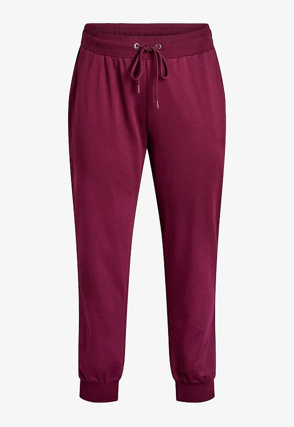Zizzi - Byxor aBasic Loose Pants - Röd