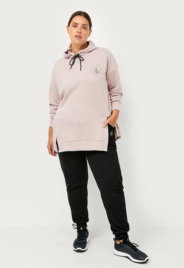 Zizzi - Byxor aBasic Loose Pants - Svart