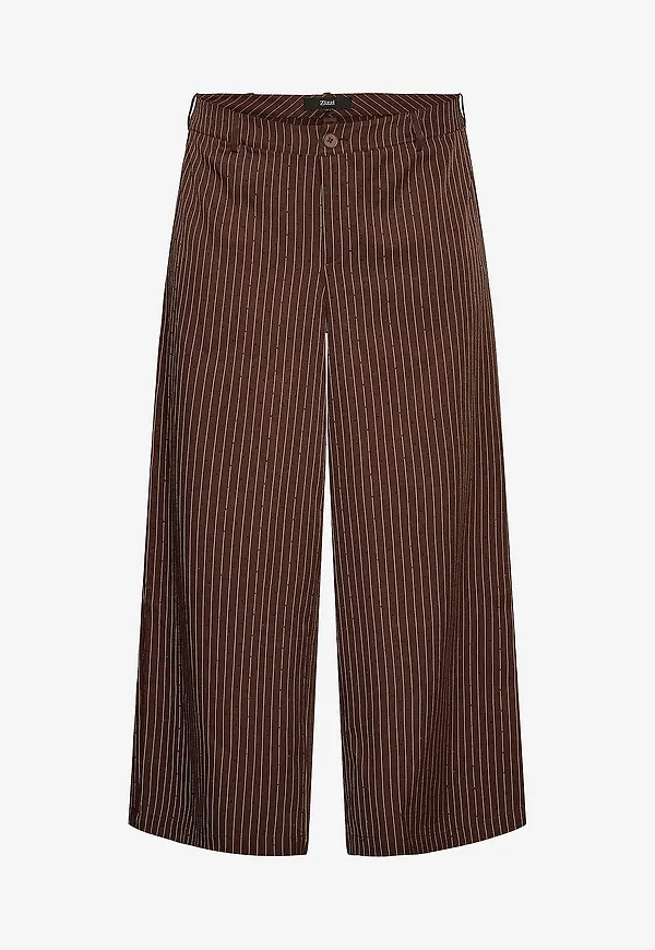 Zizzi - Byxor Mpatty, Long, Pant - Brun