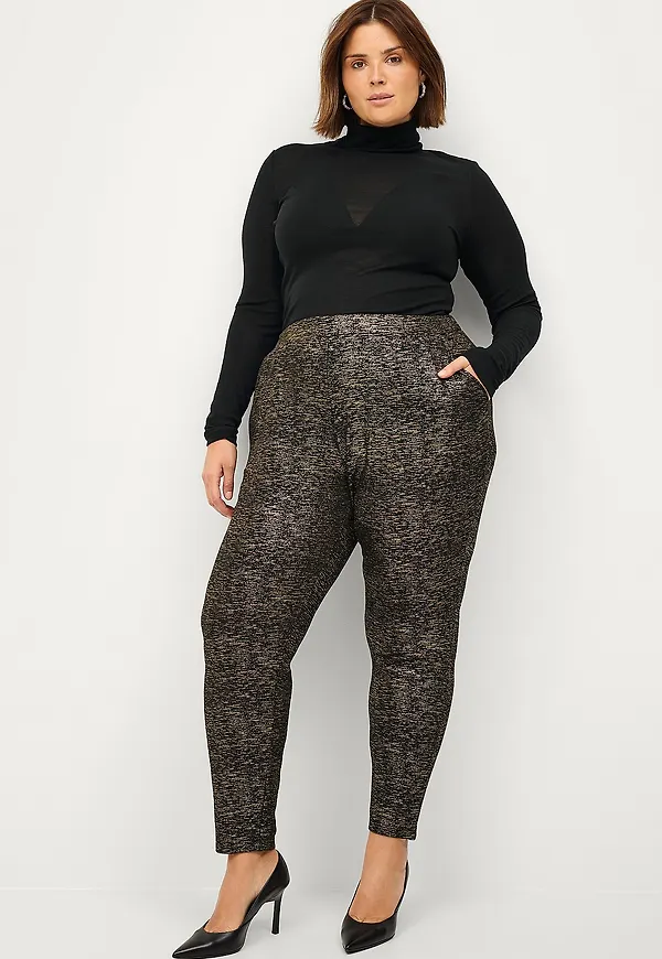 Zizzi - Byxor vLu Maddison Pants - Svart