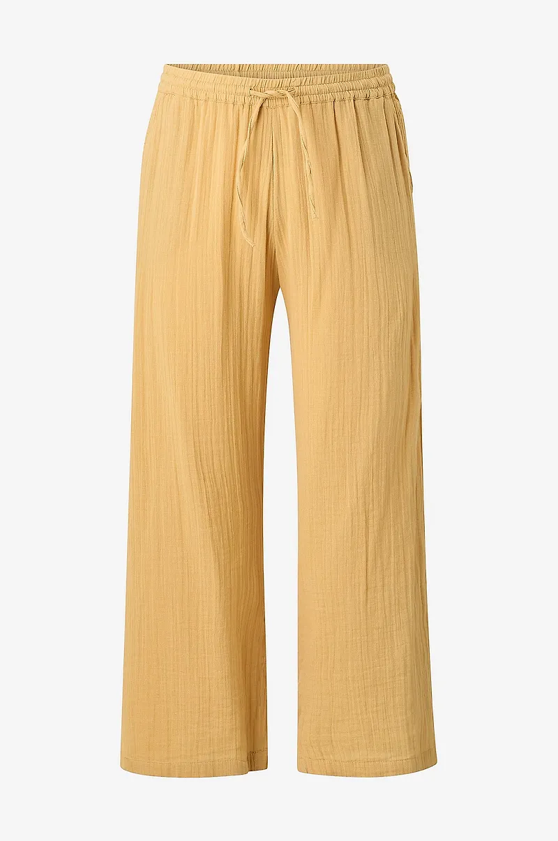 Zizzi - Byxor vvIvu Long Wide Pant - Gul