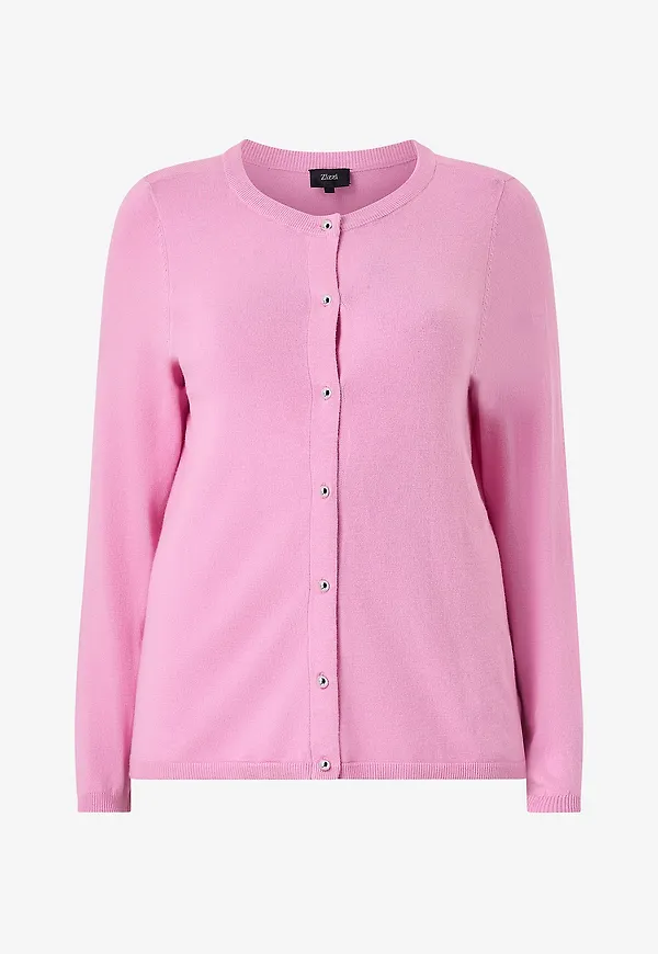 Zizzi - Cardigan caElla L/S - Rosa