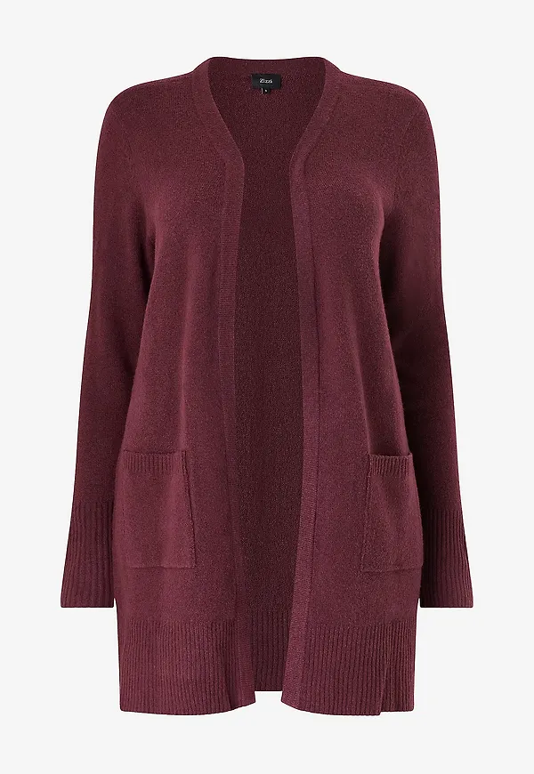 Zizzi - Cardigan caSunny L/S - Röd