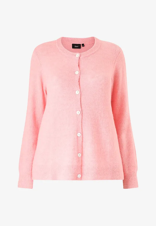 Zizzi - Cardigan mVida L/S - Rosa