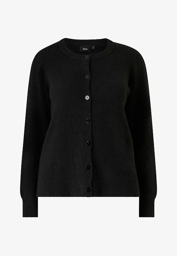 Zizzi - Cardigan mVida L/S - Svart