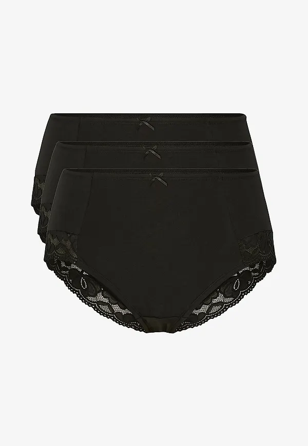 Zizzi - Hipstertrosa lClara 3-pack - Svart