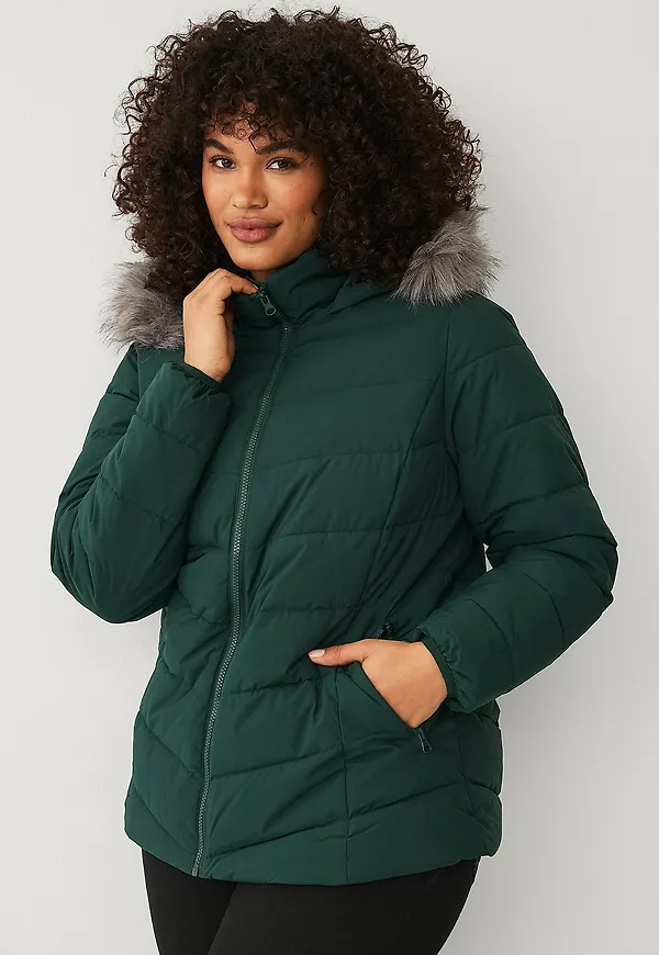 Zizzi - Jacka caJulia L/S Jacket - Grön