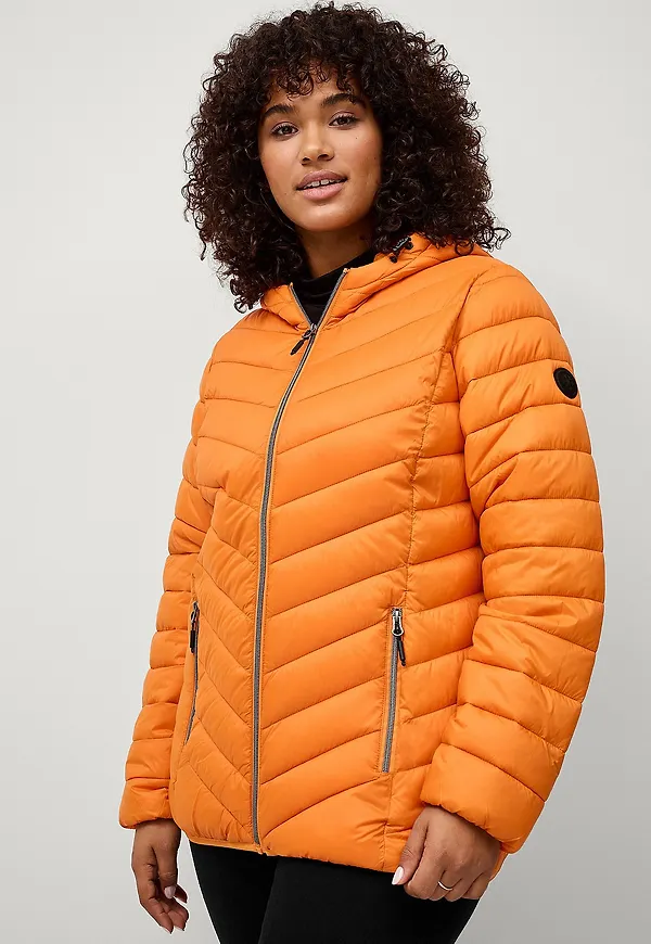 Zizzi - Jacka caSally L/S Jacket - Orange