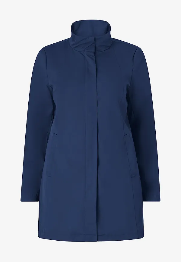 Zizzi - Jacka caShelby L/S Coat - Blå