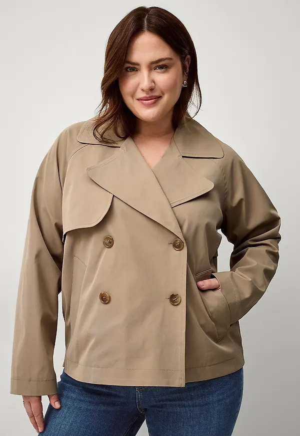 Zizzi - Jacka mLennie L/S Jacket - Brun
