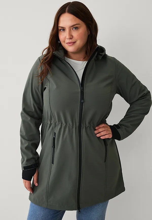 Zizzi - Jacka Softshell Coat - Grå